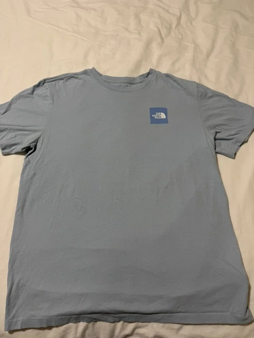 The North Face Men’s Large Blue Logo Graphic T-Shirt 100% Cotton